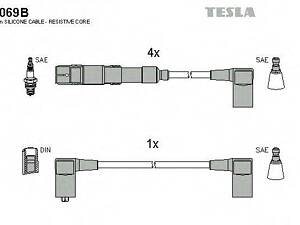 Кабель запалювання к-кт TESLA Аналог TES T740C Mersedes 80-97 1,8 TESLA T069B на MERCEDES-BENZ 190 седан (W201)