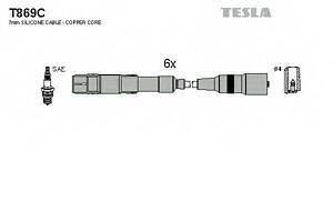 Кабель зажигания к-кт TESLA Audi 92-00 2,6 TESLA T869C на AUDI COUPE (89, 8B)