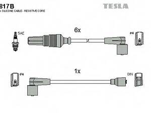 Кабель зажигания к-кт TESLA Citroen,Peugeot 605 89-00 3,0 TESLA T817B на CITROEN XM (Y3)