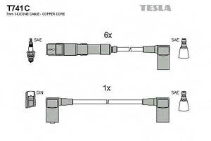 Кабель запалювання к-кт TESLA Mersedes 85- 2,6 TESLA T741C на MERCEDES-BENZ 190 седан (W201)