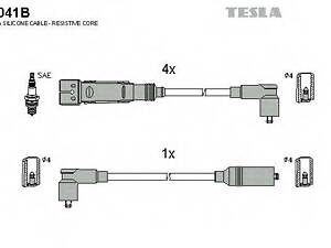 Кабель запалювання к-кт TESLA Skoda Octavia 96-00 1,6 AEE TESLA T041B на SKODA OCTAVIA (1U2)