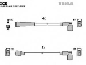 Кабель запалювання к-кт TESLA Mitsubishi 79-00 TESLA T252B на MITSUBISHI COLT (A15_A)