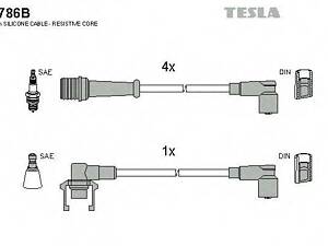 Кабель запалювання к-кт TESLA Renault 21,25 84-94 2,0 TESLA T786B на RENAULT 21 (B48_)