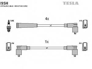 Кабель запалювання к-кт TESLA Skoda Felicia 94-01 1,3i 135B (SPI),136B (SPI) TESLA T195H на SKODA FELICIA (6U1)