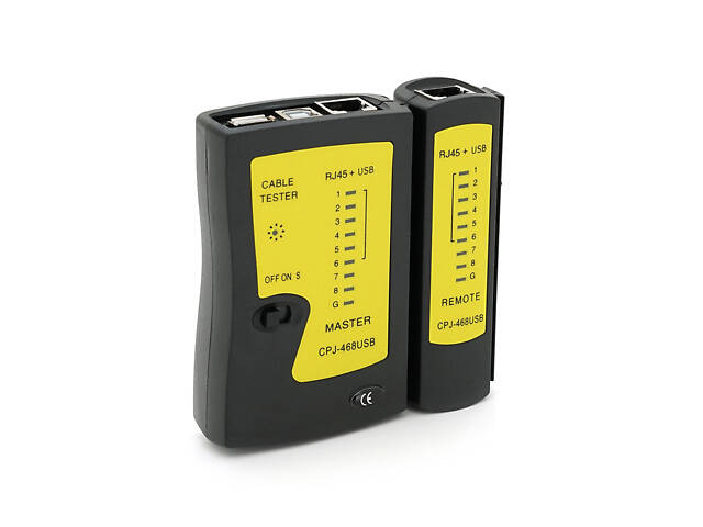Кабельний тестер Merlion NSHL468U, RJ-45 + USB - Фото 1
