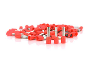 Кабельний наконечник VE2518, 2,5мм переріз затискного кабелю, довжина мідної трубки 18 мм, ізоляція, 100 шт. в