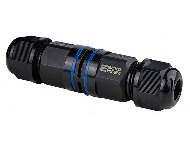 Кабельний з'єднувач 24А 2 контакти провід ø0,5-2,5мм.кв PG11 поліамід IP68 [A0280010007] CNP 212 АСКО - Фото 1