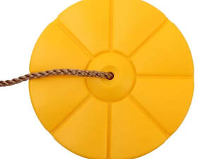 Качели для детей Тарзанка, сиденье для детской площадки с канатом Желтый