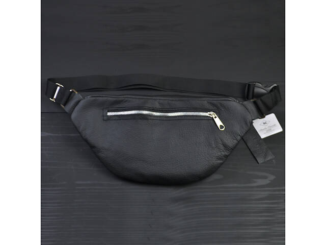 Якісна бананка з натуральної шкіри, сумка чоловіча - жіноча барсетка шкіряна - Фото 13