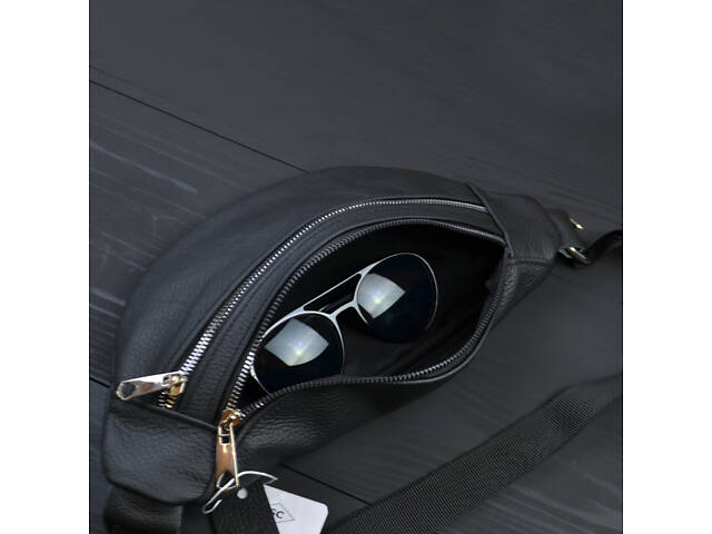 Якісна бананка з натуральної шкіри, сумка чоловіча - жіноча барсетка шкіряна - Фото 7