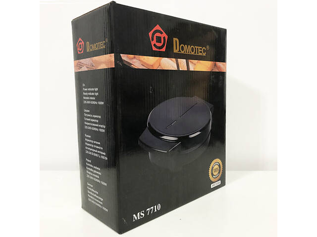 Компактна електрична вафельниця DOMOTEC MS-7710 1000 Вт, Вафельниця для KS-623 пишних вафель - Фото 8