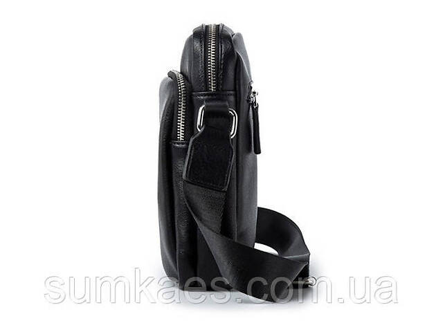 Якісна чоловіча сумка планшетка еко шкіра чорна - Фото 2