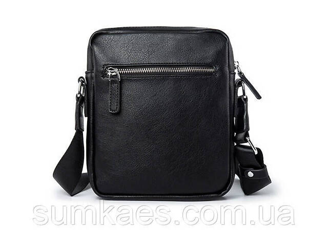 Якісна чоловіча сумка планшетка еко шкіра чорна - Фото 10