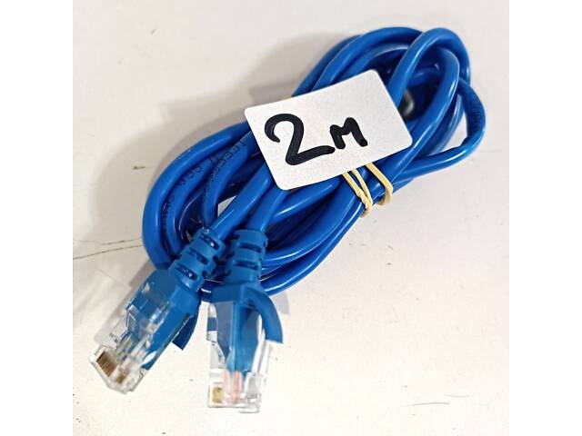 Якісний кабель Ethernet, вита пара, патч-корд, довжина ~2м. Новий! - Фото 19