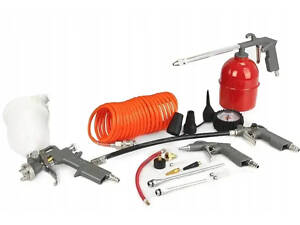 Якісний набір для пневмоінструменту AL-FA ALATK18 : кількість в наборі інструментів 18 шт