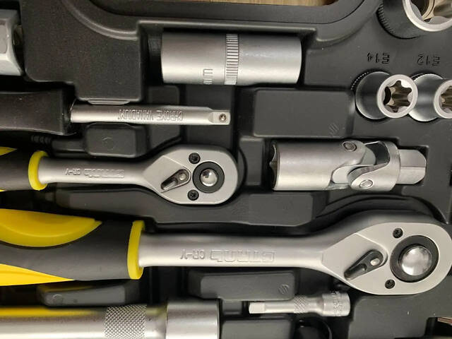 Качественный набор ручных инструментов 108 шт Сталь AT-1082: 1/2' 1/4', набор головок с трещоткой (70006) - Фото 5