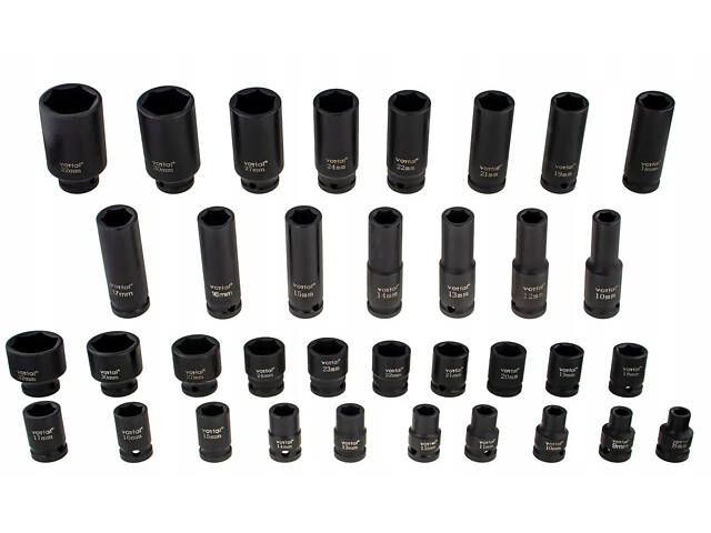 Якісний набір торцевих ударних головок (35 шт) 1/2' (8-32 мм) LEX LXISS36E - Фото 7