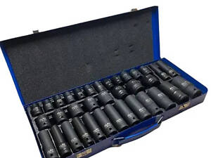 Качественный набор ударных головок 1/2' AL-FA ALIS35E на 35 штук (8-32 мм)
