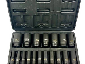 Якісний набір ударних торцевих головок для авто LEX LXIS20E 1/2' 10-38 мм 20 од. ПОЛЬША