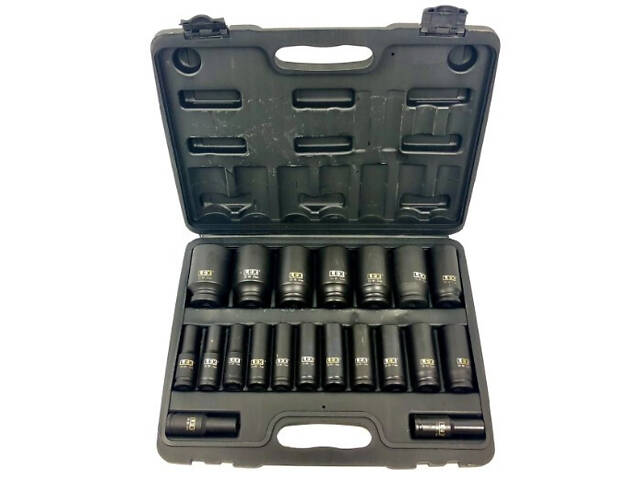 Якісний набір ударних торцевих головок для авто LEX LXIS20E 1/2' 10-38 мм 20 од. ПОЛЬША - Фото 1