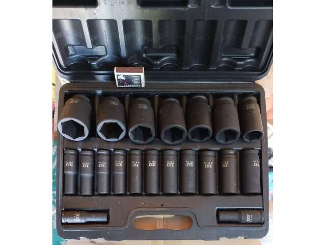 Якісний набір ударних торцевих головок для авто LEX LXIS20E 1/2' 10-38 мм 20 од. ПОЛЬША - Фото 4