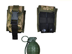 Качественный Подсумок под гранату из кордуры пиксель MOLLE для гранаты тактический
