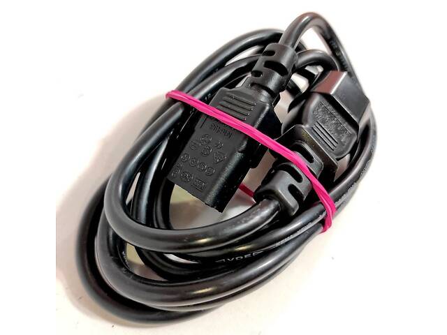 Якісний мережевий кабель 220V для монітора. Новий! - Фото 2