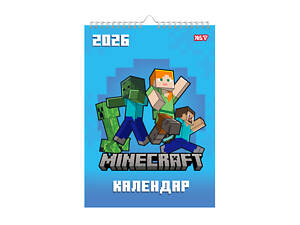 Календарь-планер настенный на 2026 год А3 Yes Minecraft 270270 29.7х42 см