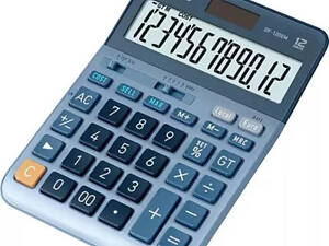 Калькулятор Casio DF-120EM-W-EP, блакитний (CALC-CAS-DF-120EM-W)