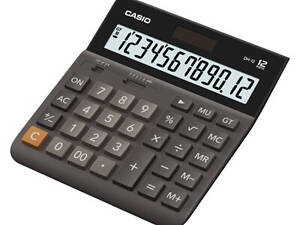 Калькулятор Casio DH-12-BK-S-EP, чорний (CALC-CAS-DH-12-BK-S)