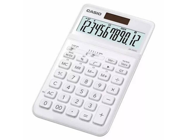 Калькулятор Casio JW-200SC-WE-W-E, білий (CALC-CAS-JW-200SC-WE) - Фото 1