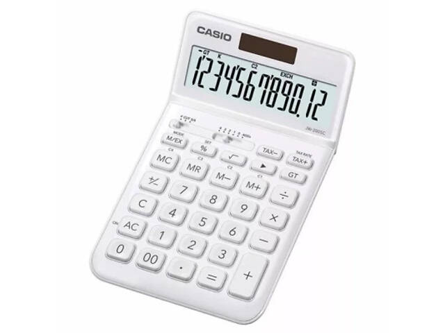 Калькулятор Casio JW-200SC-WE-W-E, білий (CALC-CAS-JW-200SC-WE) - Фото 3