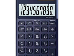 Калькулятор Casio SL-1000SC-NY-W-EP, темно-синій (CALC-CAS-SL-1000SC-N)