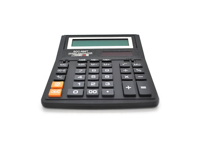 Калькулятор офисный стандарт 888T, 33 кнопки, черный, размеры 206*156*31мм, BOX - Фото 1