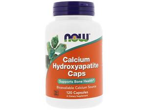 Кальцій і фосфор у капсулах, гідроксиапатит кальцію, Calcium Hydroxyapatite, Now Foods, 120 капсул