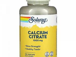 Кальцію цитрат Solaray Calcium Citrate 1000mg 120 vcaps (1086-2022-10-1023)