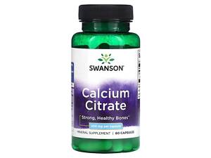 Кальция цитрат Swanson Calcium Citrate 200 mg 60 Caps (1086-100-13-1349710-20)