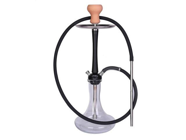 Кальян MattPear Simple M Slim Hookah Black — оригінальний комплект з колбою та чашею, стильний кальян преміум-класу - Фото 1