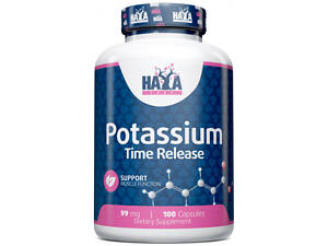Калий Haya Labs Sustained Release Potassium 99 mg 100 Vcaps
