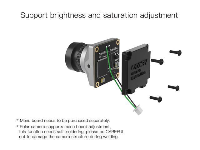 Камера FPV Caddx Polar Micro цифровая (серый) - Фото 4