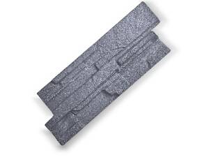 Камінь гумовий Піщаник 500х190х15 мм - Темно-Сірий