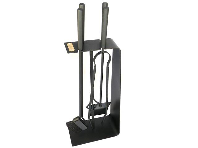 Каминный набор Феникс и дровница Ferrum Факел 4 4 инструмента Черный (676) - Фото 2