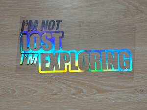 Наклейка на авто im not lost im exploring