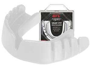Капа боксерська OPRO Junior Snap-Fit UFC Hologram White (art.002263002)