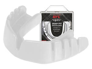 Капа боксерська OPRO Snap-Fit UFC Hologram White (art.002257002)