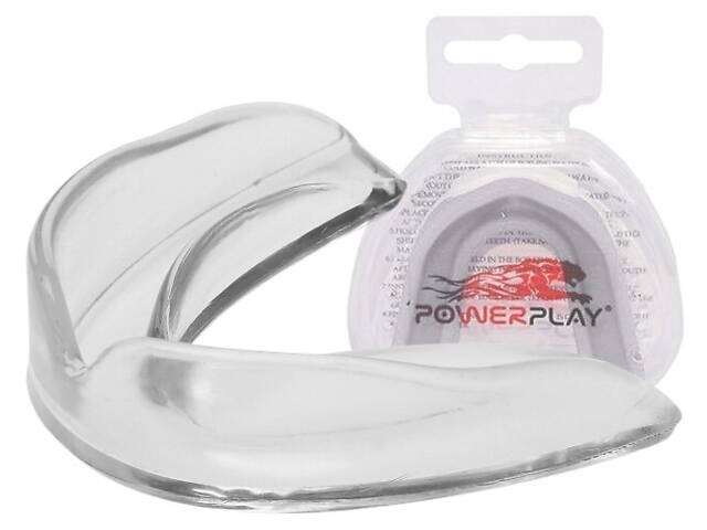 Капа боксерська PowerPlay 3317 SR доросла (вік 11+) прозора - Фото 1