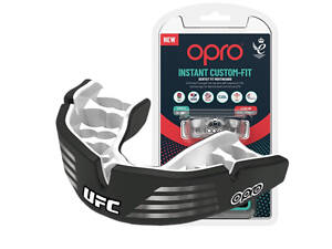 Капа OPRO Instant Custom-Fit UFC взрослая (вик 11+) Silver/Black (art.102529002)