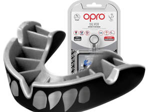 Капа OPRO Silver взрослая (вик 11+) Silver Jaws (art.102502012)