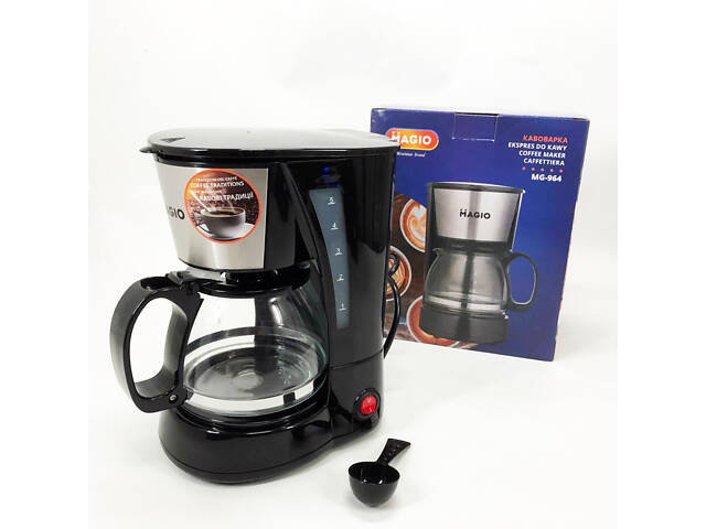 Кафеварка MAGIO MG-964 650 Вт, Домашні кавоварки, Кавоварки електричні, Кавоварка для дому - Фото 2