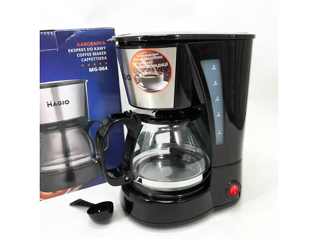 Кафеварка MAGIO MG-964 650 Вт, Домашні кавоварки, Кавоварки електричні, Кавоварка для дому - Фото 10